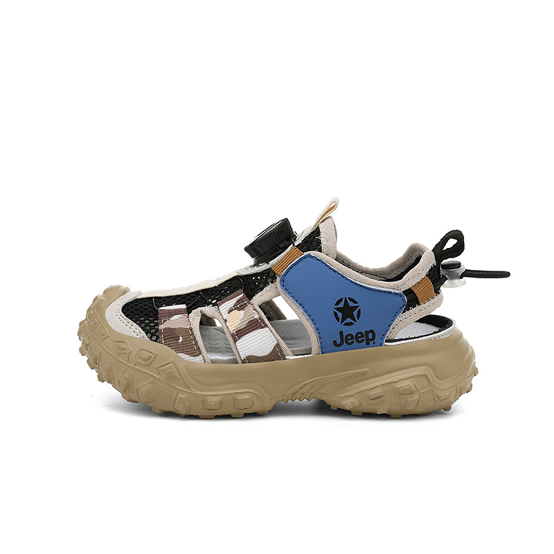

Низкие Детские сандалии Jeep, хаки/коричневый/синий