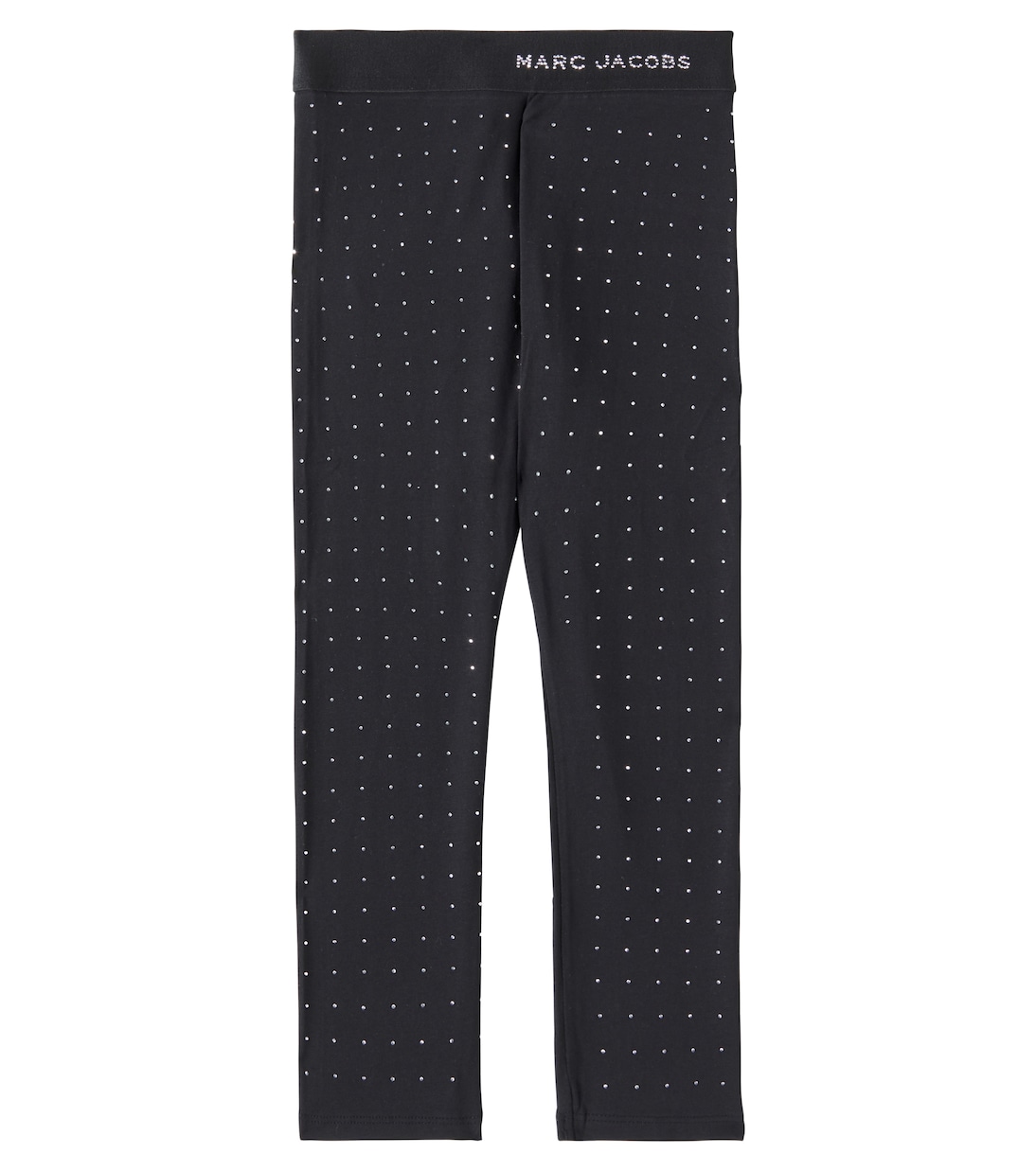 

Леггинсы из смесового хлопка с декором Marc Jacobs Kids, черный