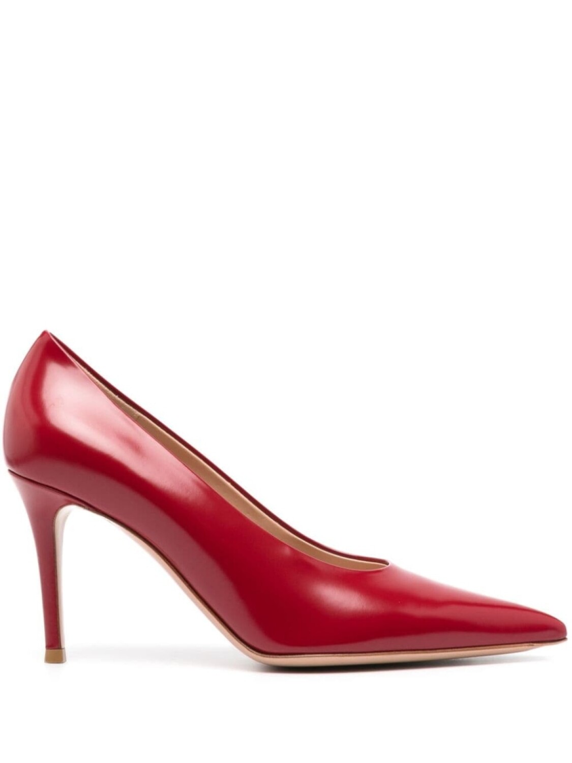 Gianvito Rossi туфли с заостренным носком, красный