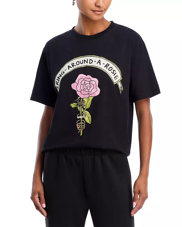 

Футболка с коротким рукавом Ring around the rosie - эксклюзив Aqua, черный