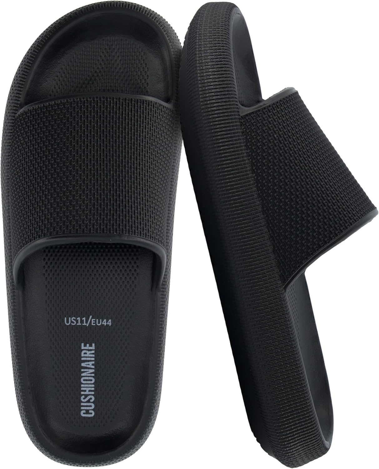 

Мужские сандалии CUSHIONAIRE Feather EVA - слайдеры для восстановления, легкая водная обувь для мужчин, черный