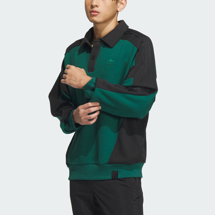 Свитшот серии Wing Chun унисекс лесной зеленый Adidas Originals, зеленый — фото 4