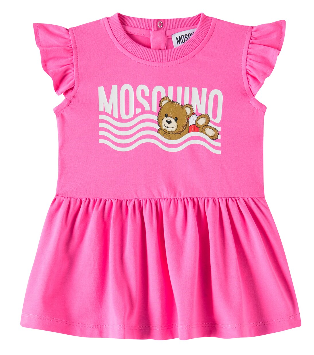 

Детское платье из хлопковой смеси Moschino Kids, Azalea Pink