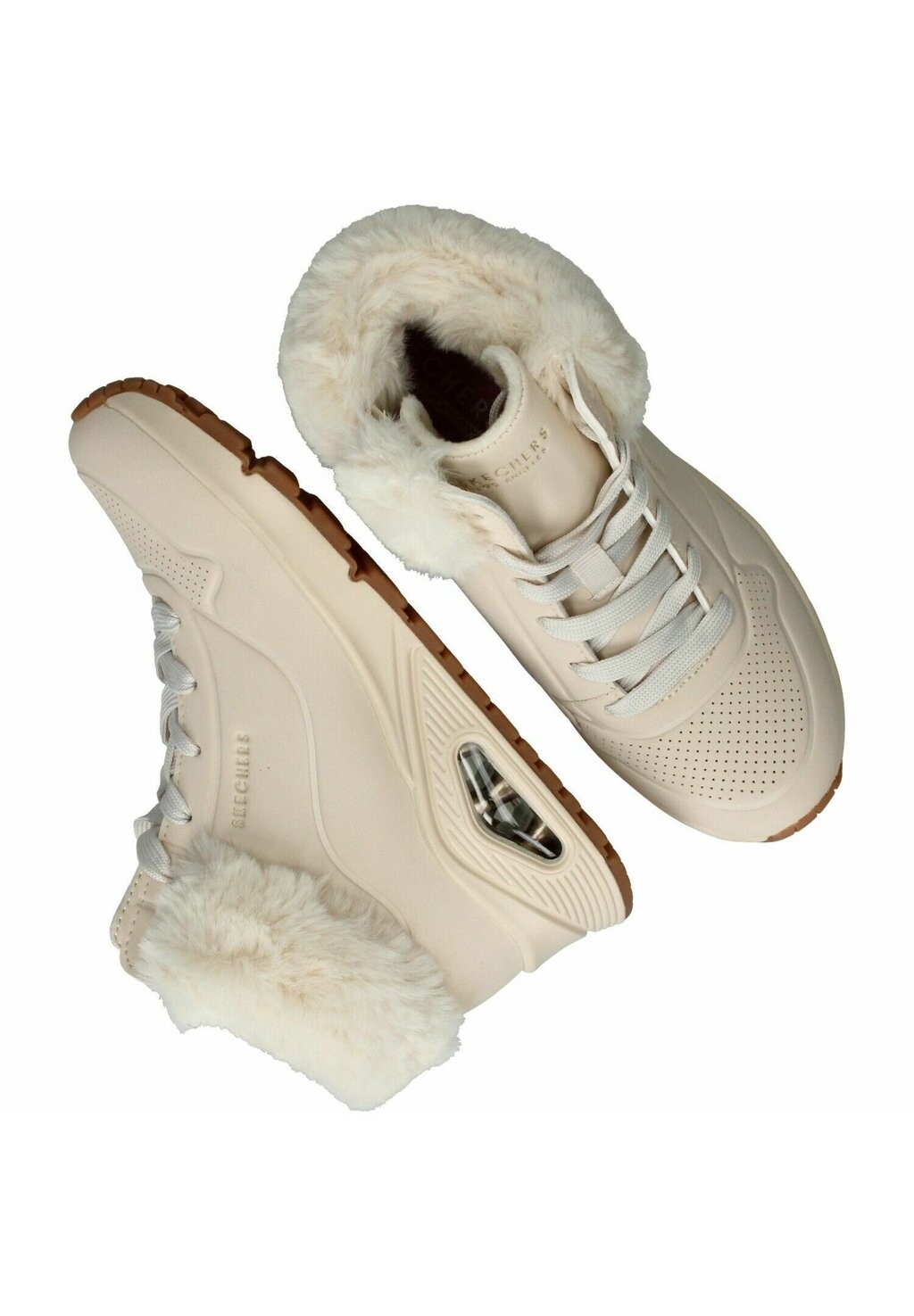 Высокие кроссовки Uno Skechers, бежевый — фото 3