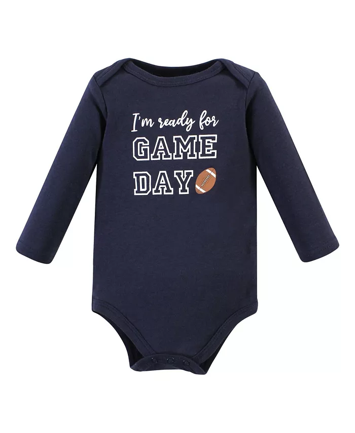 Детский комплект для мальчиков Hudson 3Pc с длинным рукавом и штанишками Hudson Baby, серый — фото 4