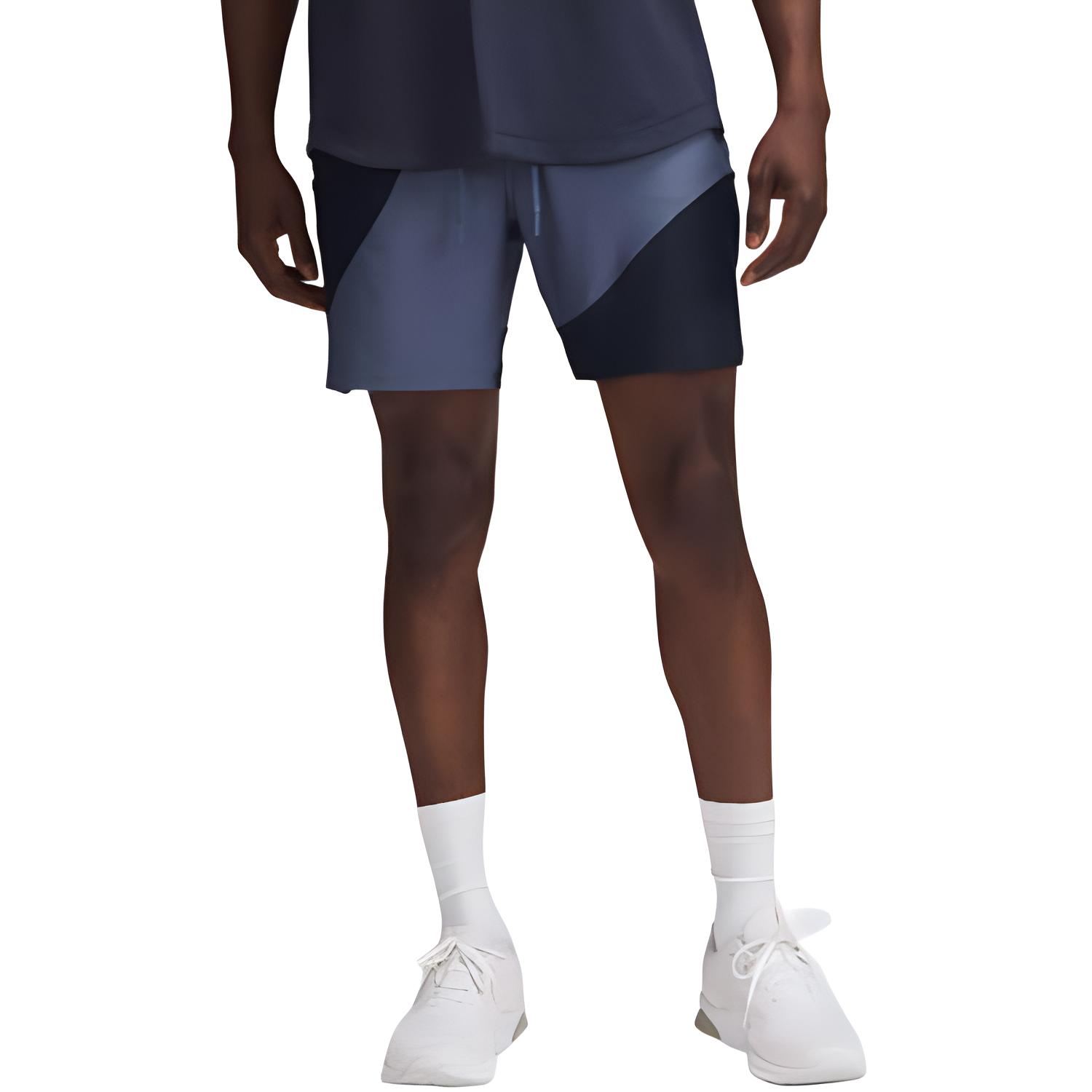 

Футболка Lululemon SS24 Fluid Lines Спортивные шорты 7" Мужские, Светлый пар