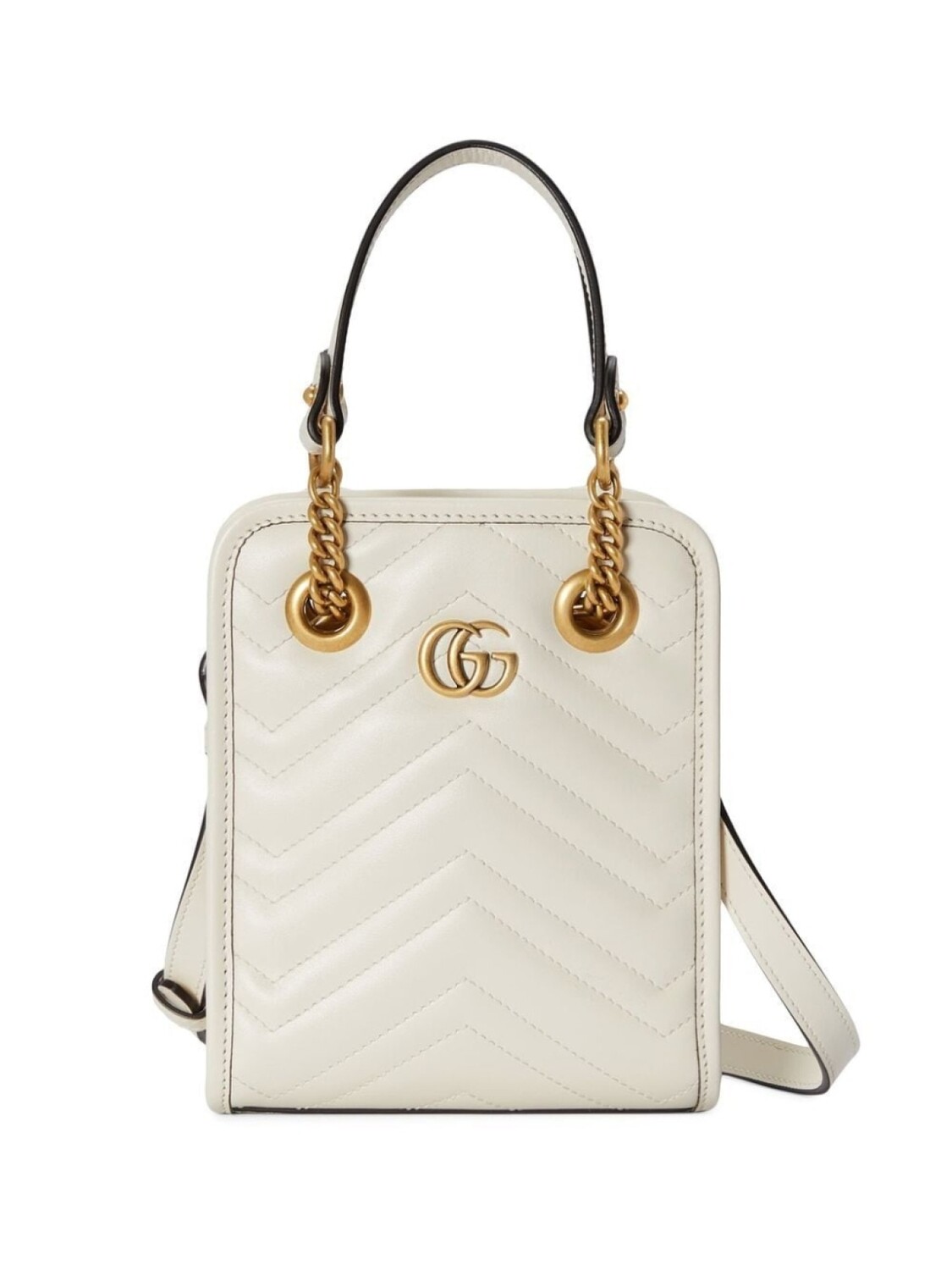 

Мини-сумка через плечо Gucci GG Marmont, белый