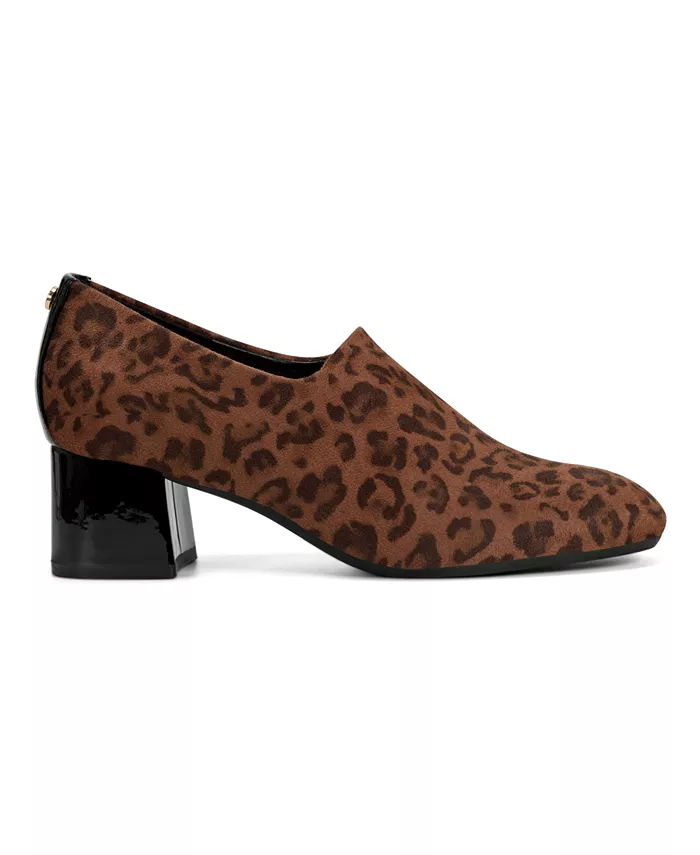 Женские туфли-лодочки Denisa eFlex Knit Block Heel на устойчивом каблуке Easy Spirit, коричневый — фото 2