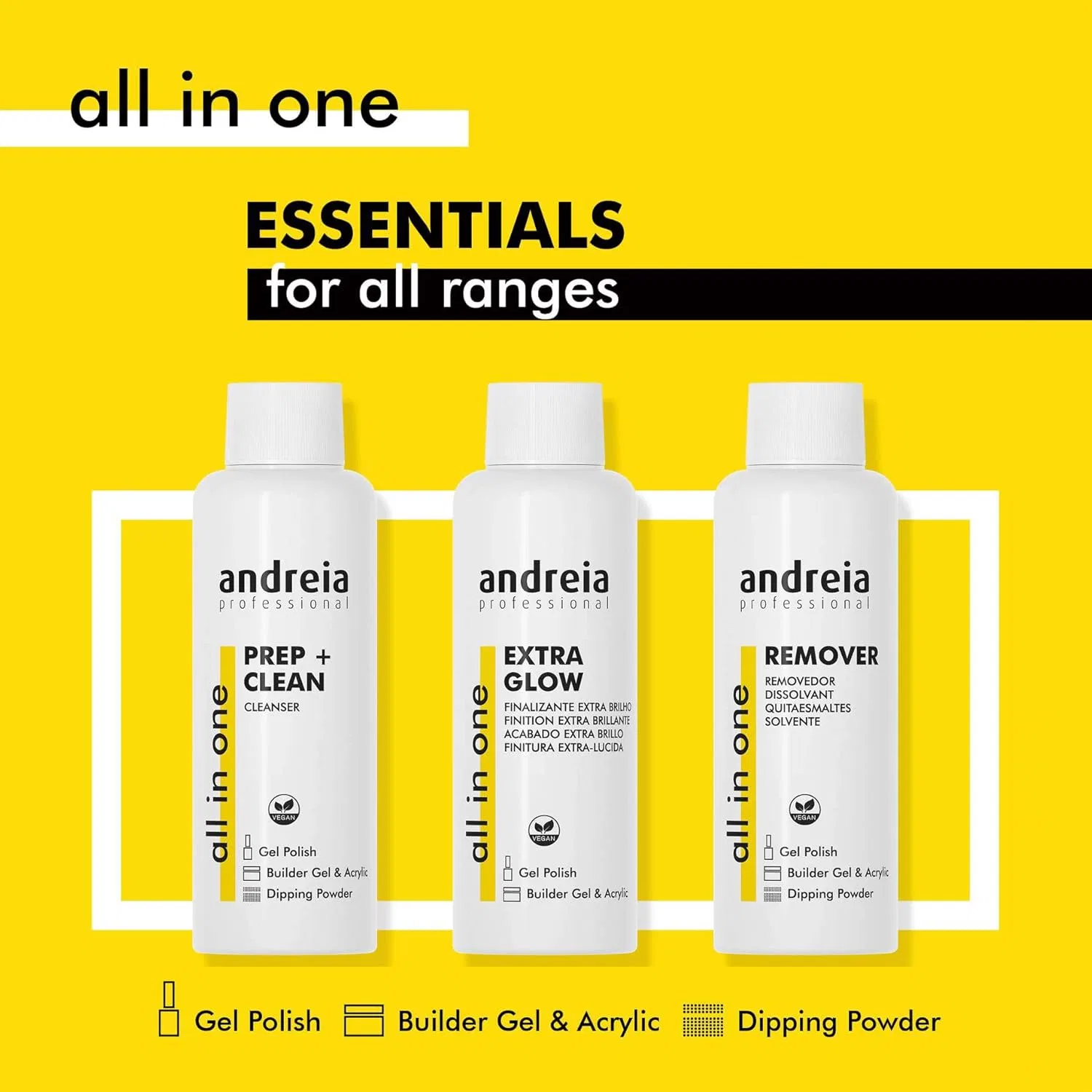 Средство для подготовки и очистки ногтей All-in-One Prep + Clean 250 мл от Andreia Professional Andreia — фото 3