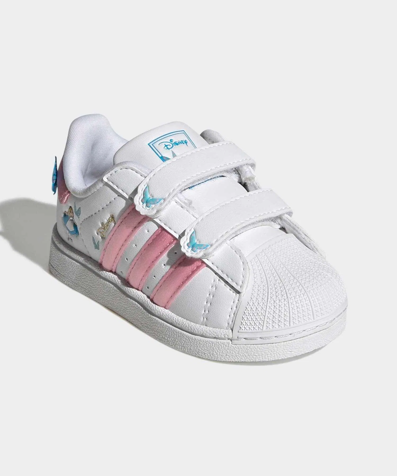 Детские кроссовки Adidas Superstar II Comfort Closure Disney Cars белые с розовым — фото 4