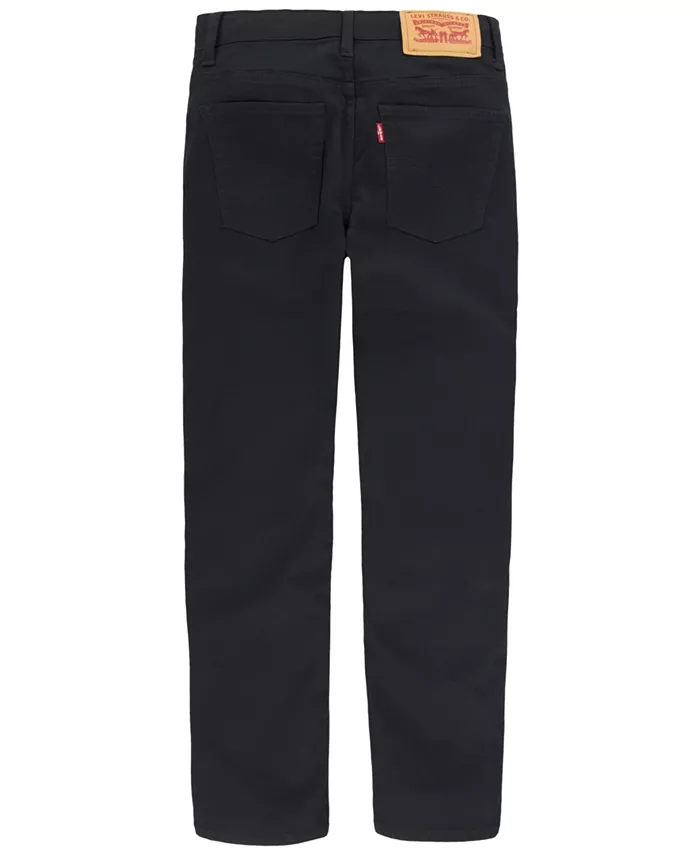 Большие мальчики 502 Taper Fit Stretch Performance Джинсы Levi's, черный — фото 2