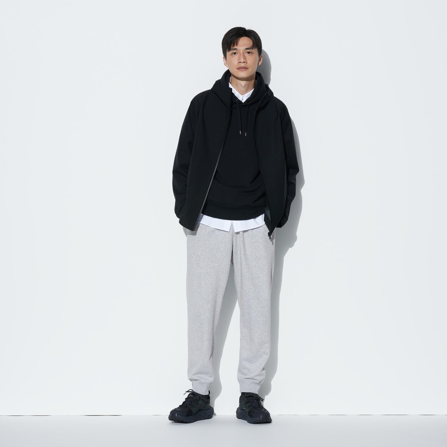 

Спортивные штаны (длина 68-74см) UNIQLO, серый