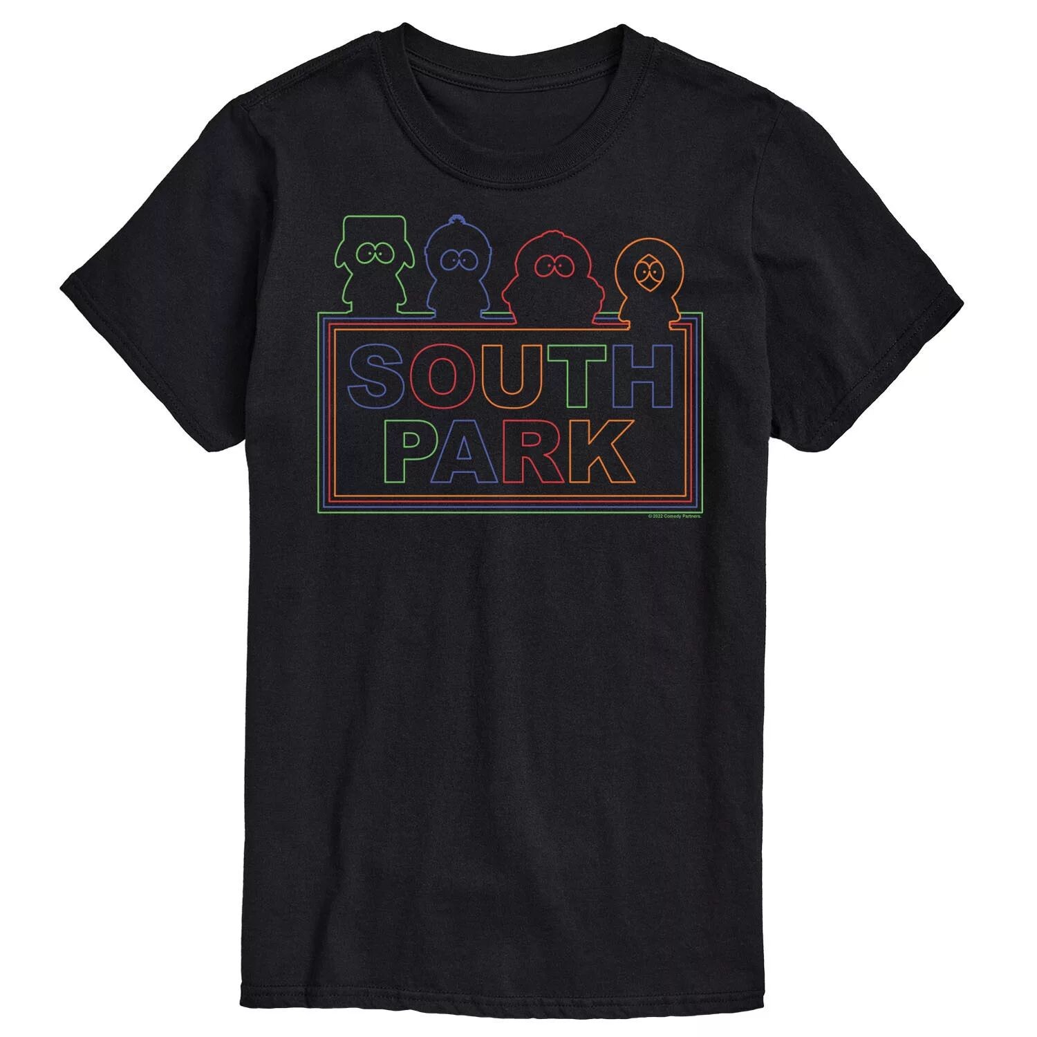 

Футболка с контурами Big & Tall South Park License