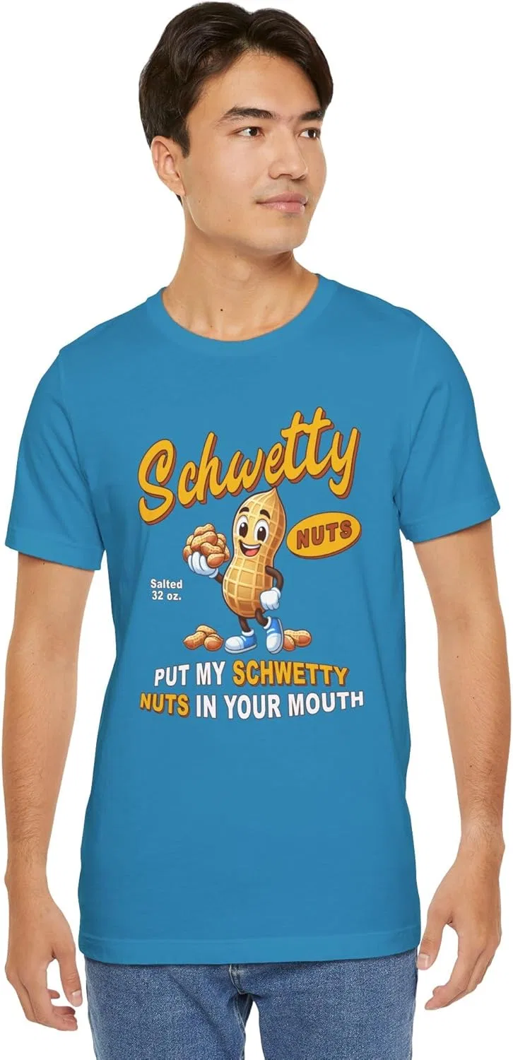Футболка хлопковая Schwetty Nuts, Aqua — фото 2