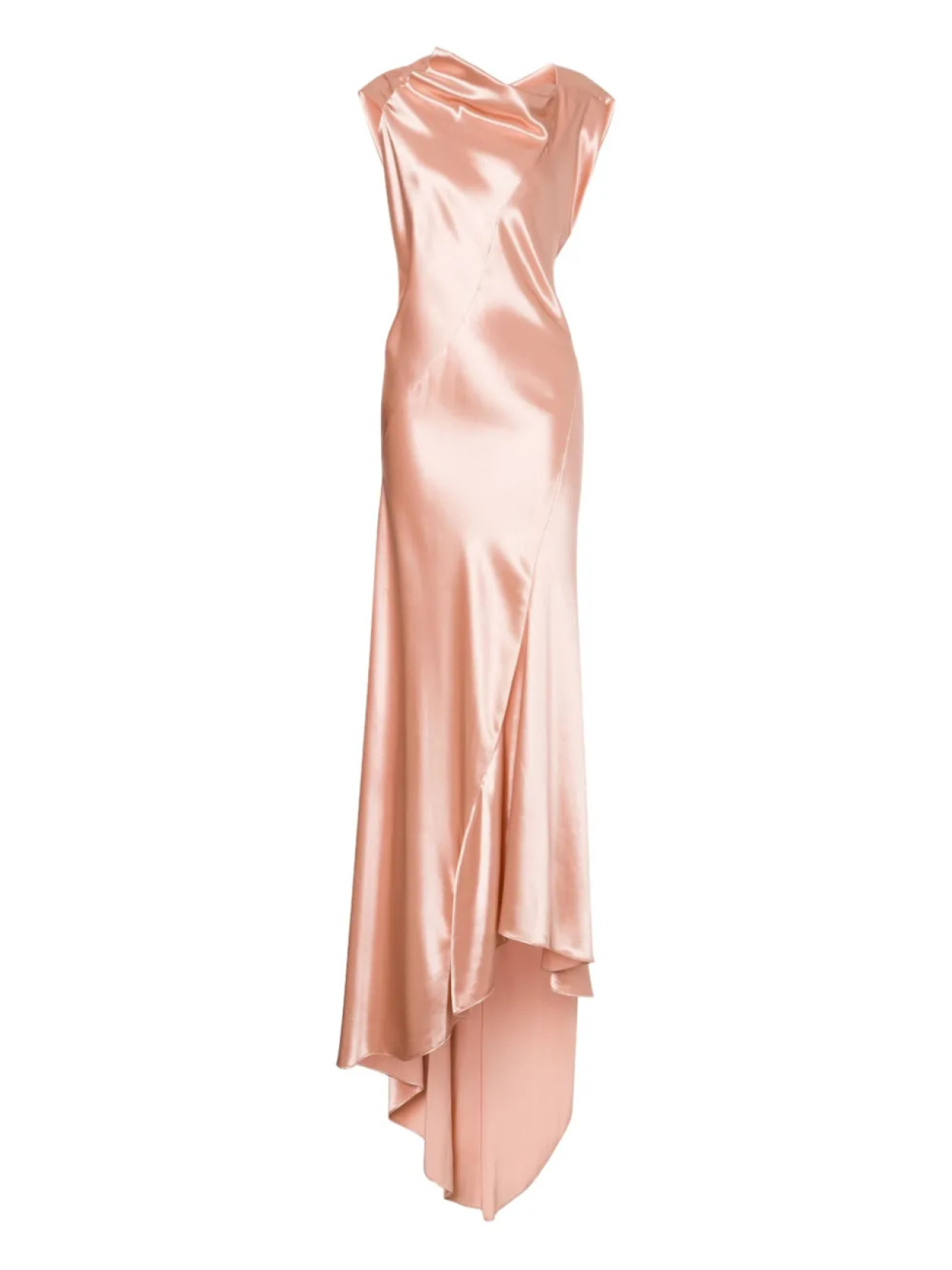 

Alberta Ferretti атласное платье макси, розовый