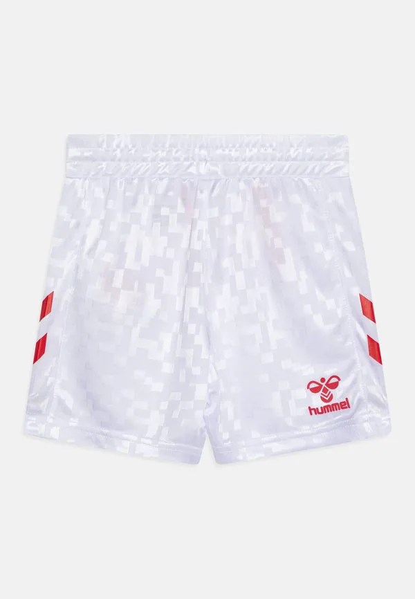 Датские домашние шорты dbu, детские спортивные шорты унисекс Hummel, White/Tango Red — фото 2