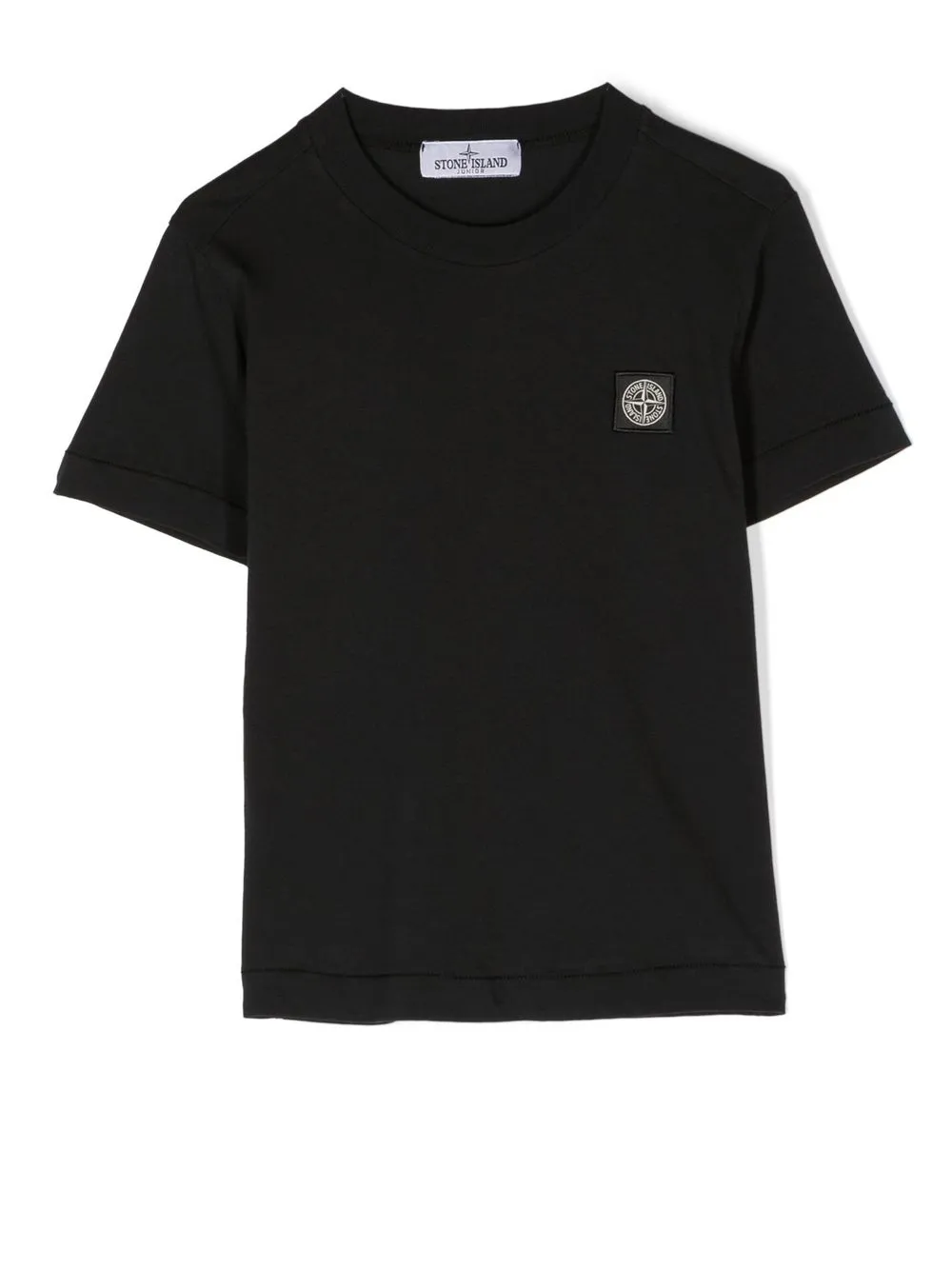 

Футболка с логотипом Stone Island Junior, черный