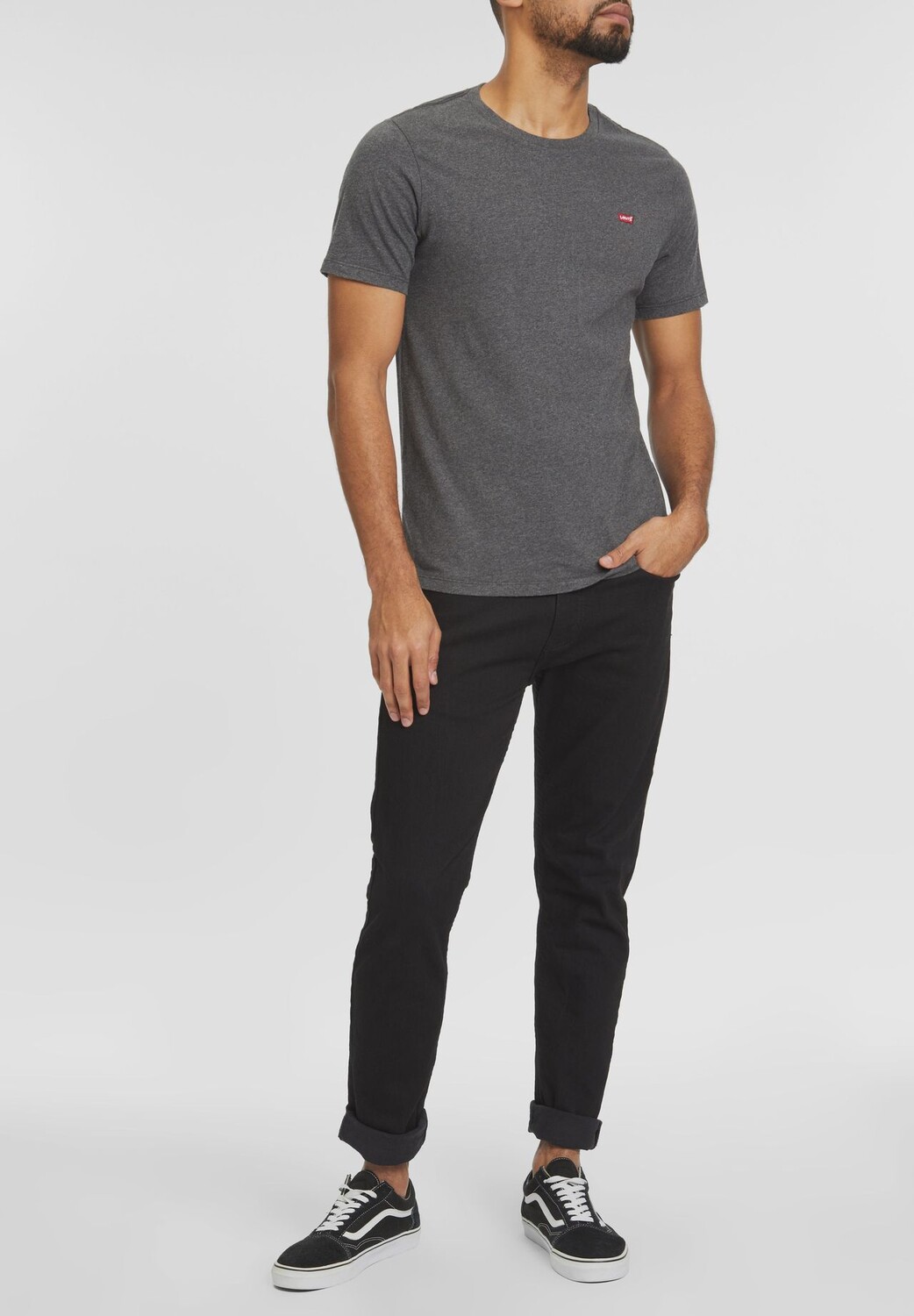 Футболка SS Original, хлопок, мужская Levi's, серый — фото 4