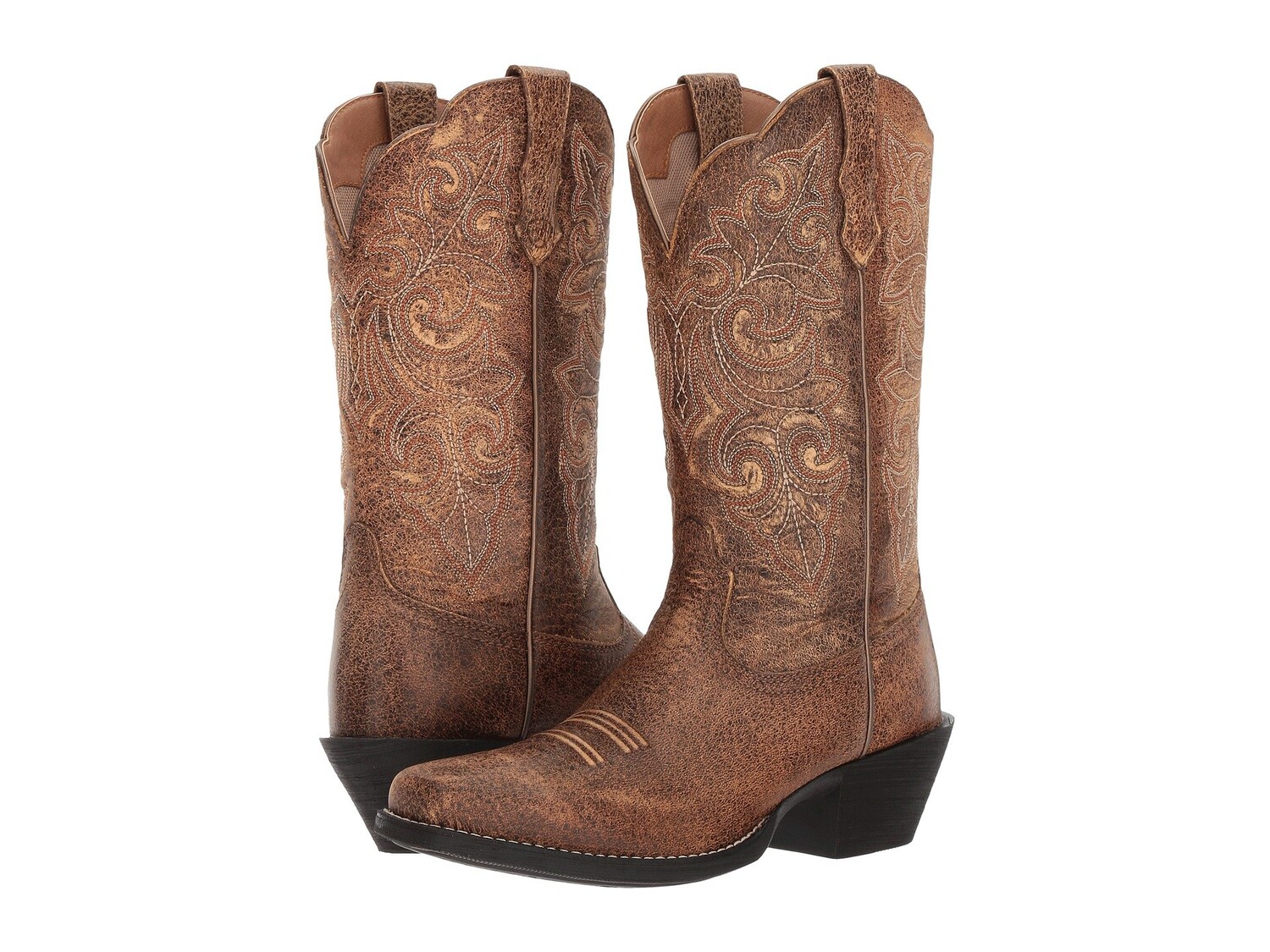 Сапоги женские Ariat Round Up Square Toe классические, коричневый — фото 4