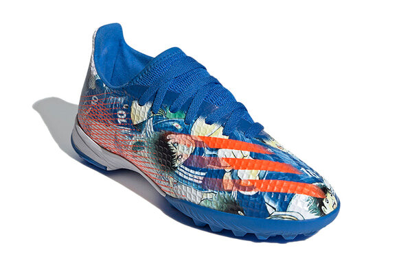 Кроссовки x ghosted.3 tf k 'blue white' Adidas, синий — фото 3