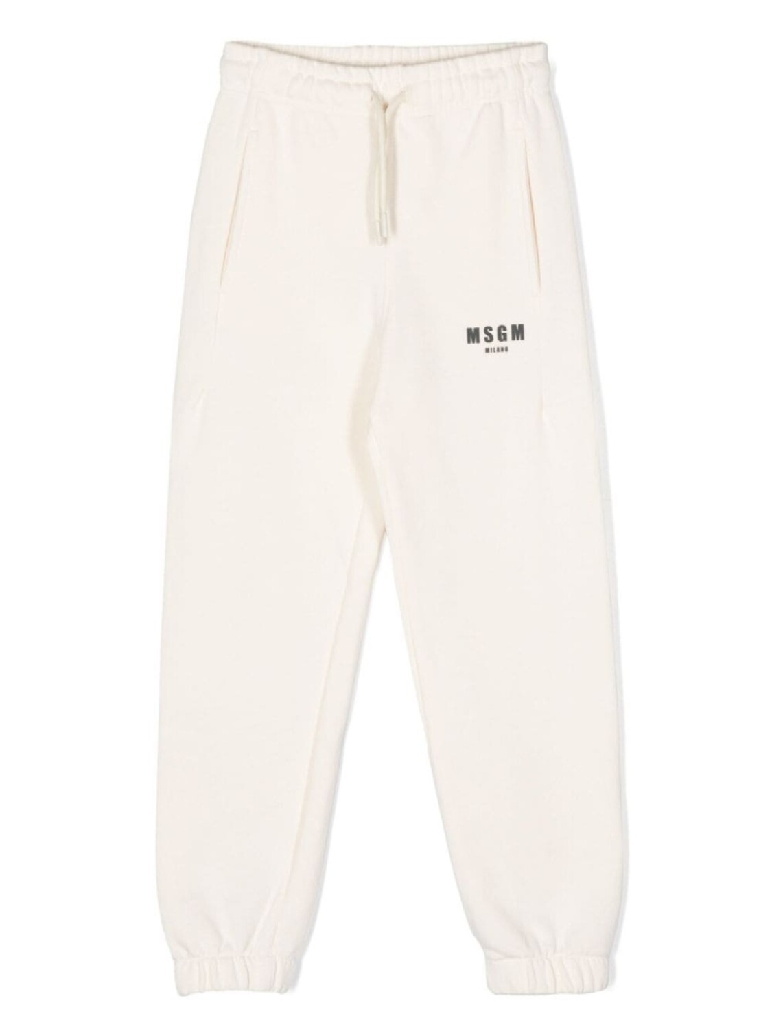 

MSGM Kids брюки с логотипом, нейтральный цвет