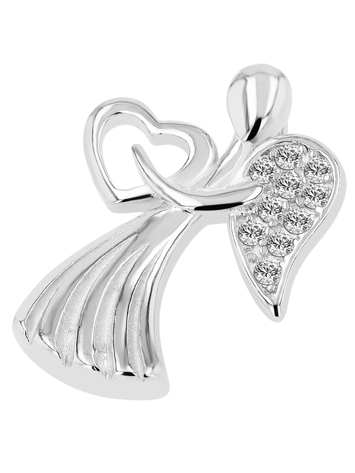 

Adeliás Женский кулон - кулон в форме сердца из серебра 925 пробы с кубическим цирконием в серебряной оправе