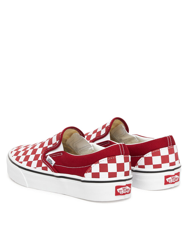 Тканевые кеды Classic Slip On VN000DAH14A1 Vans, красный — фото 3