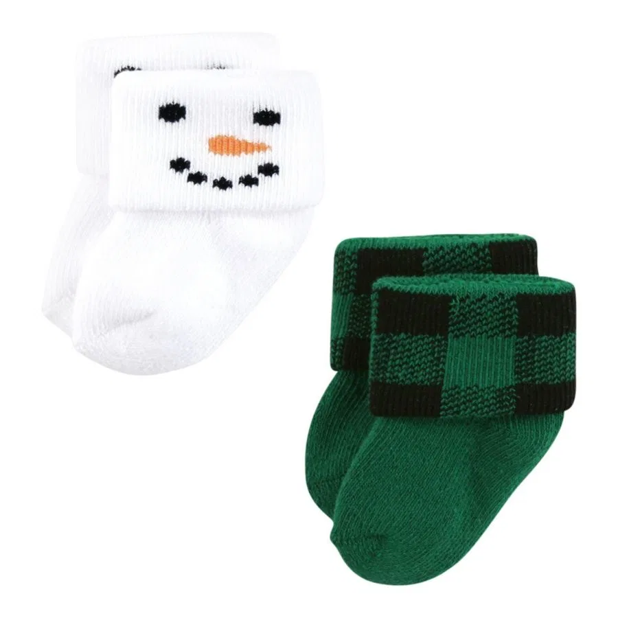 Комплект детских носков с принтом 12 пар 12 Days of Christmas Plaid Trees Hudson Baby, 12 Days Of Christmas Plaid Trees — фото 3
