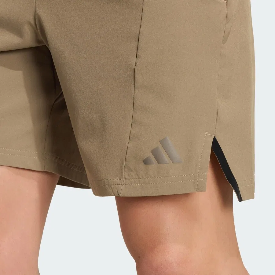 Спортивные брюки ADIDAS PERFORMANCE Regular Workout Pants, созданные для тренировок, в бежевом и темно-бежевом цветах — фото 3