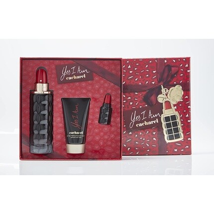 Cacharel Yes I Am Eau de Parfum Spray для женщин Кардамон, жасмин и молочный аккорд, аромат, 3 предмета, мультиподарочный набор — фото 2
