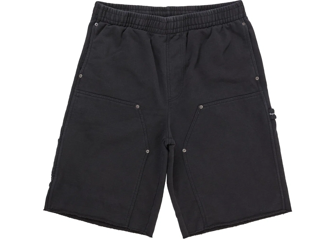 Мужские шорты с двойным коленом Supreme Sweatshort, Black