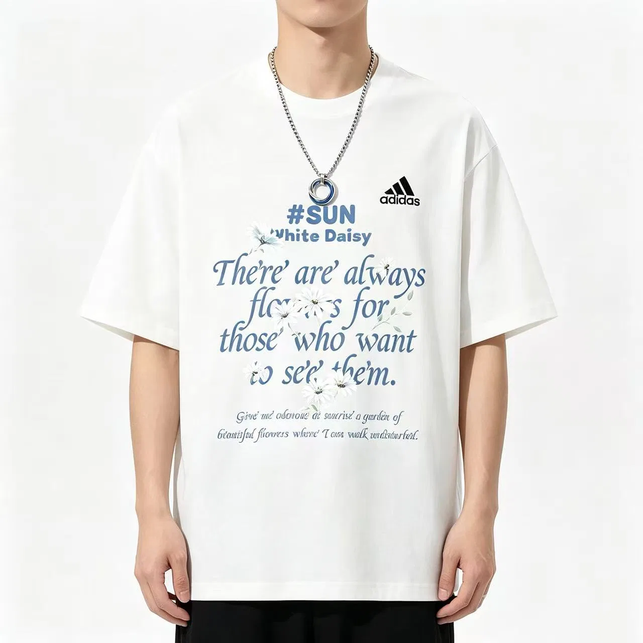 Женская футболка с принтом MUST HAVES Adidas, White — фото 4