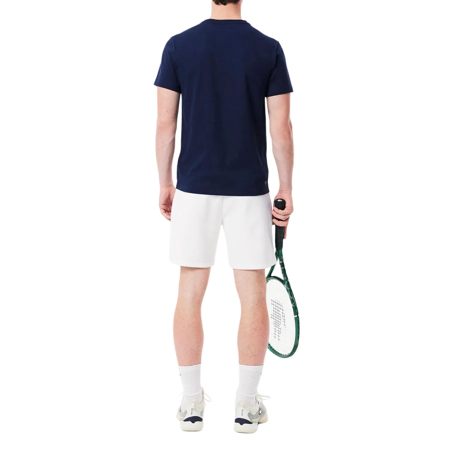 Мужские шорты с акцентной нашивкой Heritage Tennis LACOSTE, White/Marine Blue/522 — фото 3