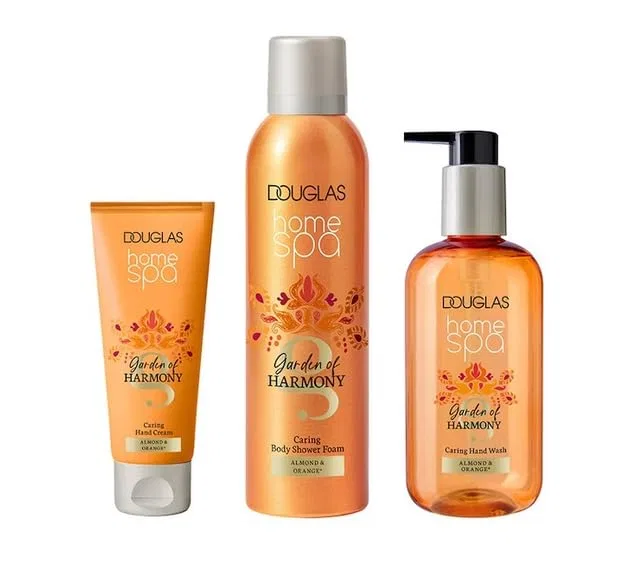 Набор для спа Wellness Spa Set, DOUGLAS COSMETICS, Пена для душа 200 мл + Жидкое мыло для рук 300 мл + Крем для рук 75 мл