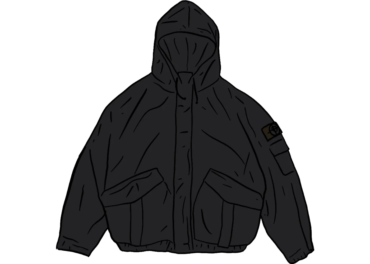 Мужская куртка из вельвета Supreme Stone Island, Black