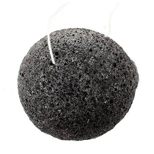 Очищающая губка Konjac, HRANG, Черный