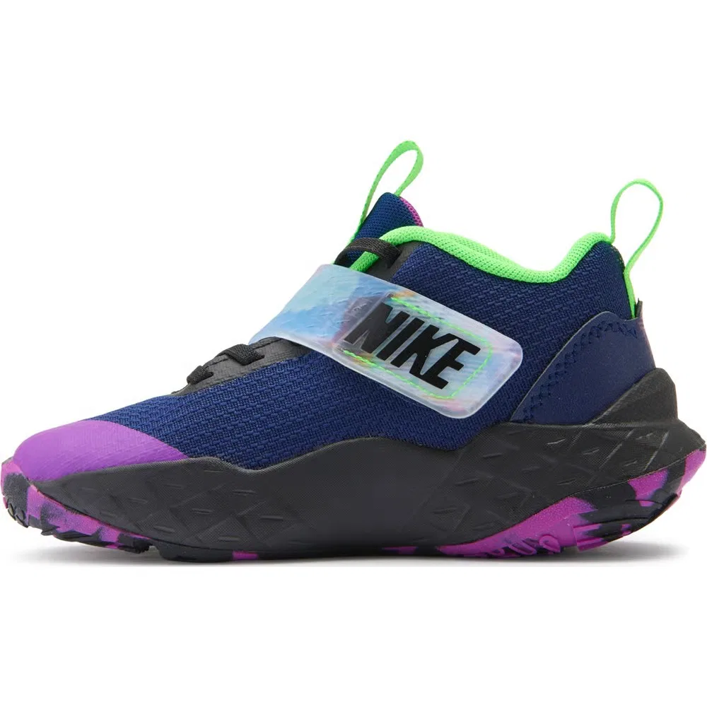 Детские баскетбольные кроссовки Kids' Hustle 12 Nike, Blue Void/Purple — фото 3