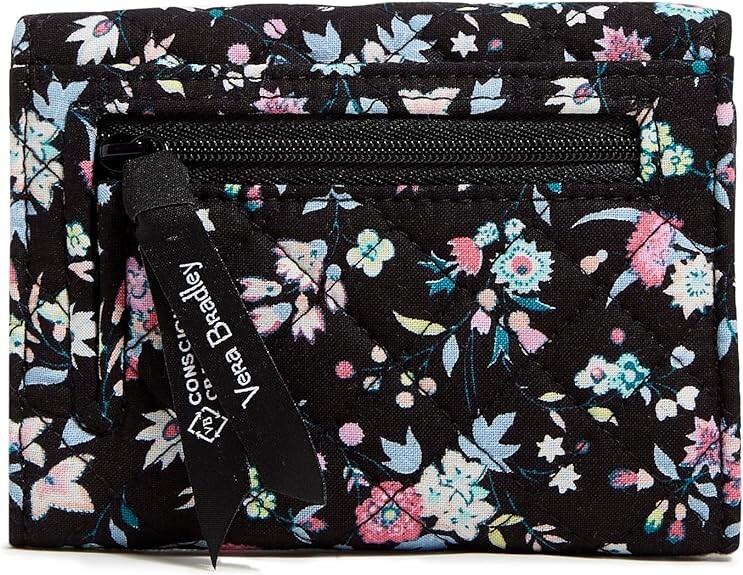 

Женский хлопковый компактный кошелек Vera Bradley Riley с RFID-защитой, ботанический