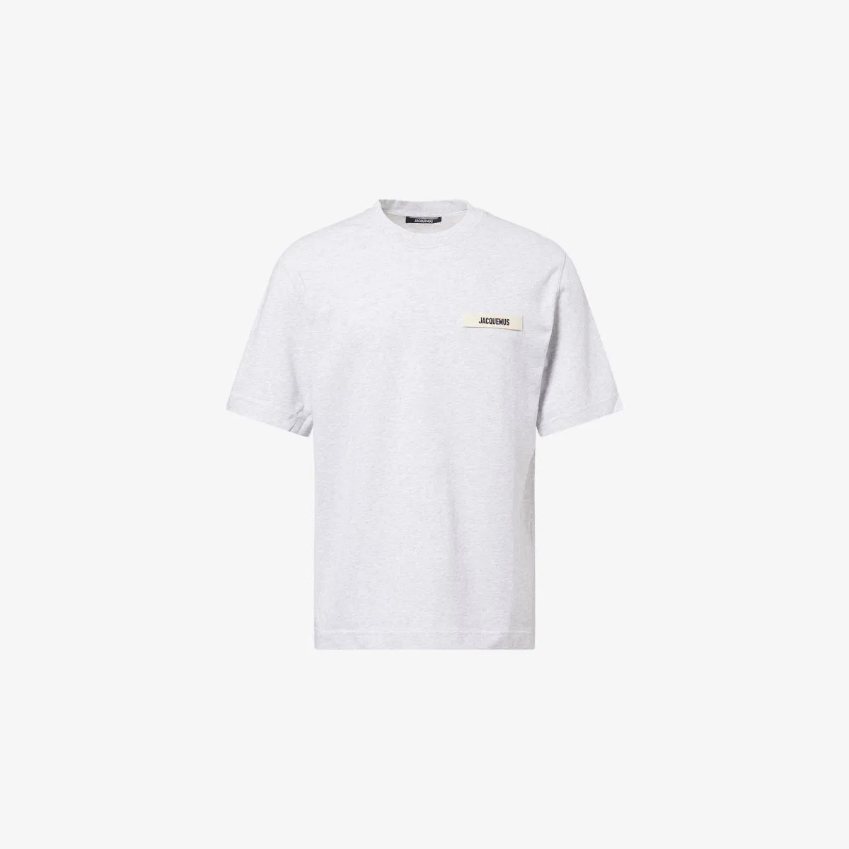 Футболка Le gros Grain из хлопкового джерси Jacquemus, серый