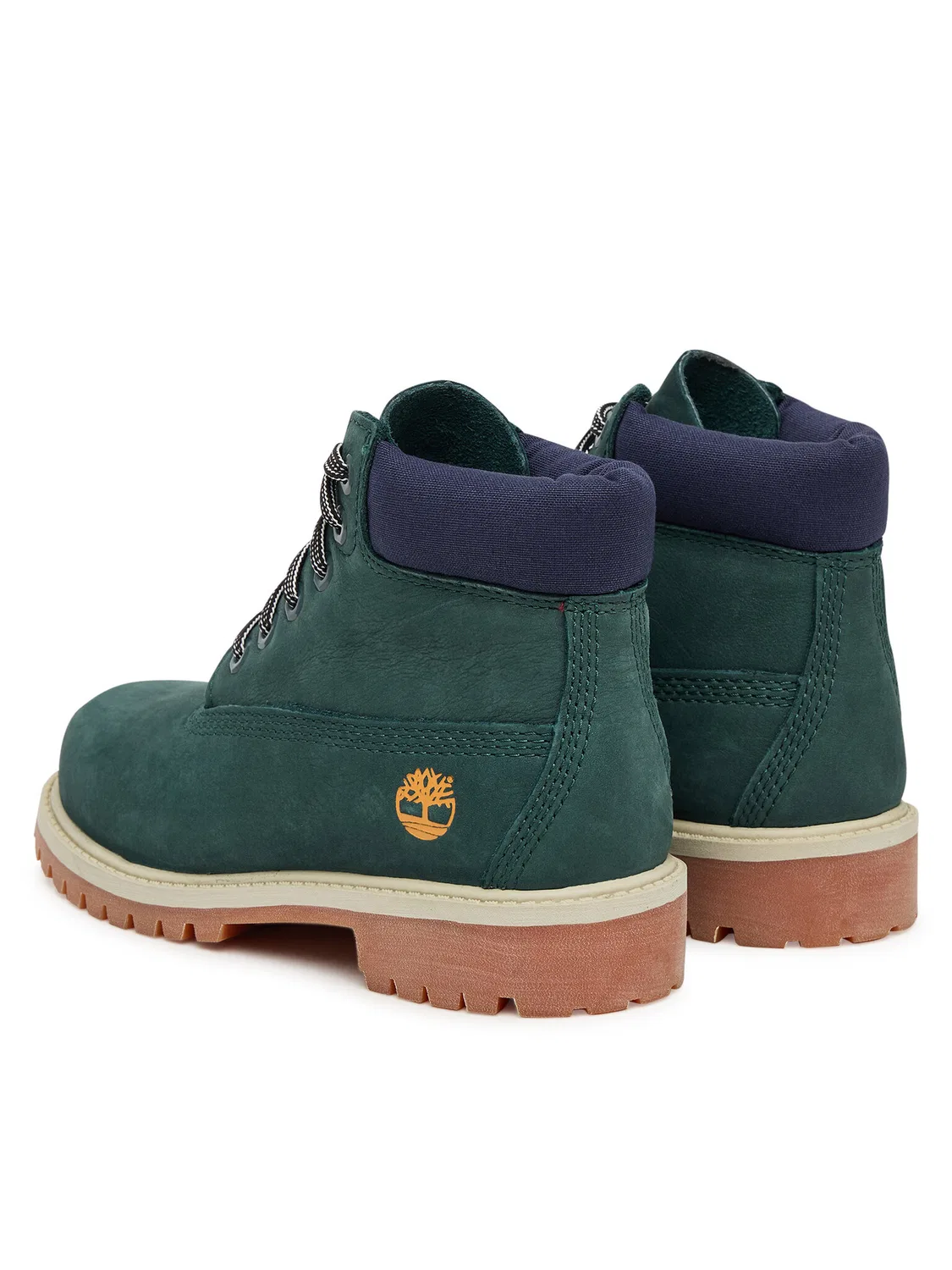 Ботильоны на шнуровке для мальчика Premium Waterproof Timberland, зеленый — фото 3