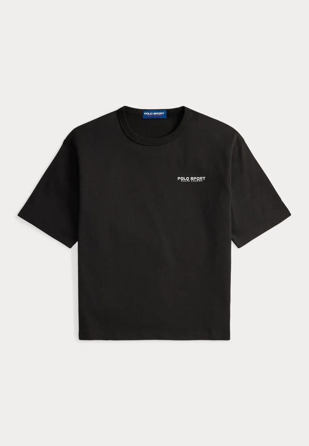 Футболка-Поло свободного кроя, унисекс, с принтом Polo Ralph Lauren, Black Boot — фото 4
