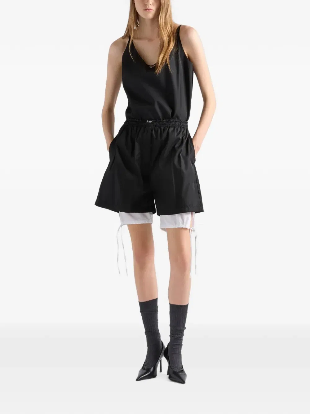 Шорты из Re-Nylon Prada, черный — фото 2