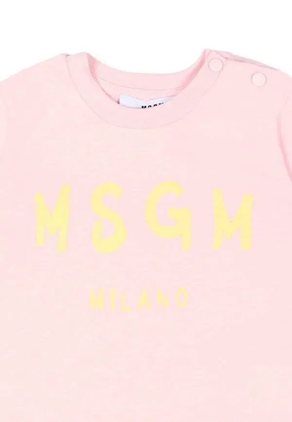 Футболка с принтом Print T-shirt Msgm, Pink, розовый — фото 3