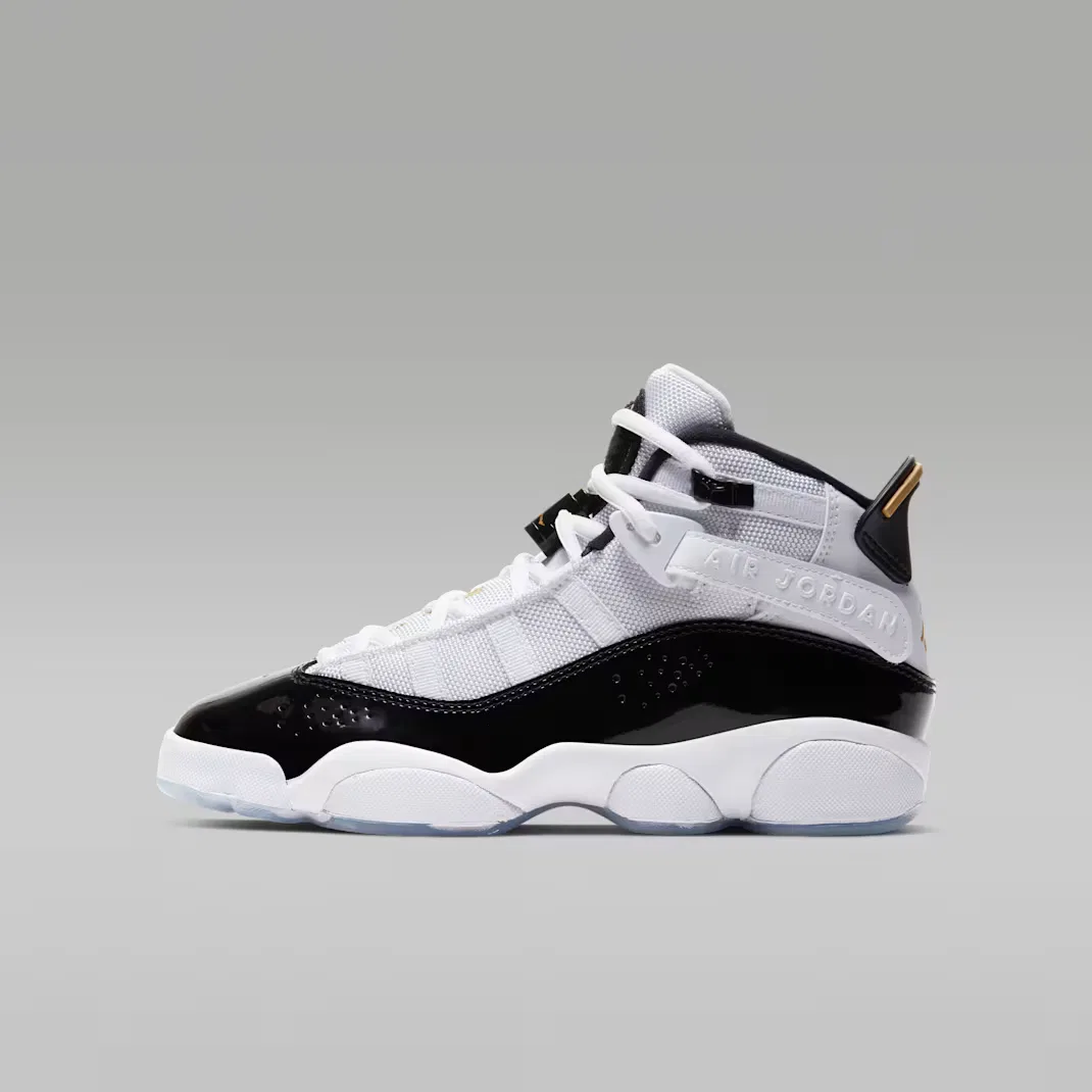 Обувь для детей постарше Jordan 6 Rings, White/Black/Ice/Metallic Gold