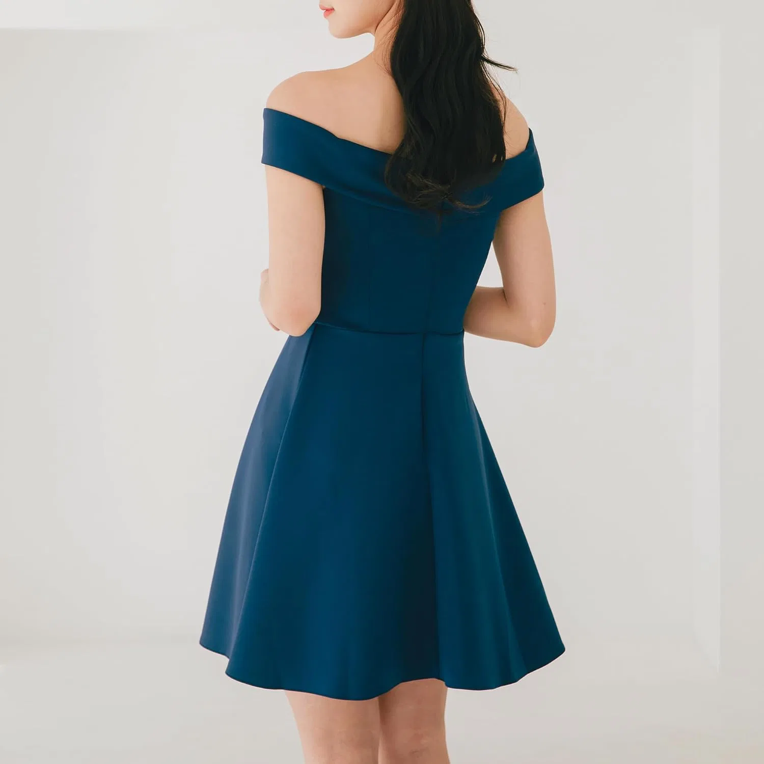 Женское мини-платье офф-шолдер LILYDRESS, Navy — фото 4