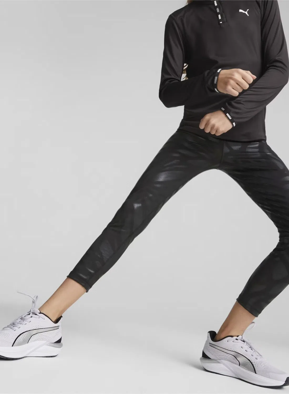 Леггинсы с принтом Nova Shine Puma, черный