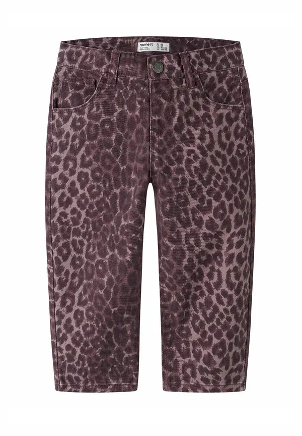 Брюки Mom fit, Name It, Burgundy, бордовый