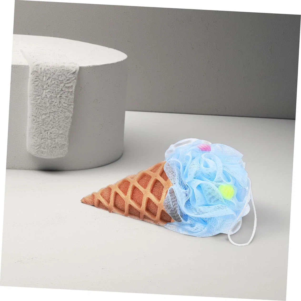 Мочалка для душа Ice Cream Shape, VALICLUD, 4 шт, 180 г — фото 4