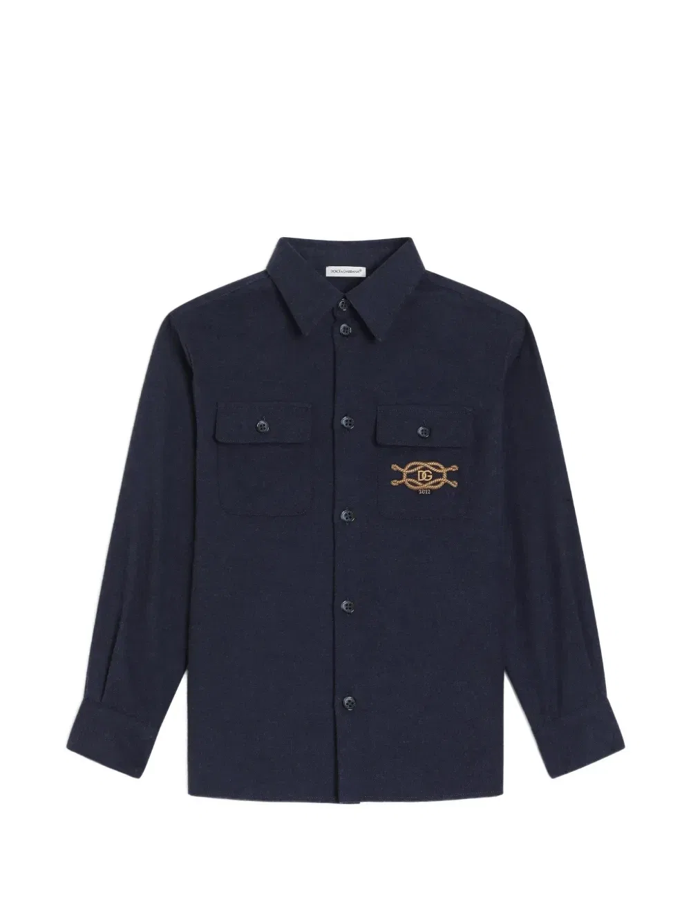 Фланелевая рубашка Dolce & Gabbana Kids, синий