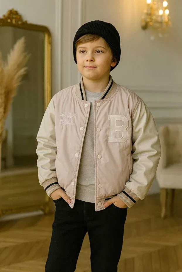 Детское пальто для девочек водонепроницаемое Mireya Kids, Beige